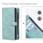For Samsung Galaxy S21 5G Zipper Wallet Detachable MagSafe Leather Phone Case(Blue) - 2