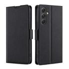 For Samsung Galaxy A54 5G Ultra-thin Voltage Side Buckle Horizontal Flip Leather Phone Case(Black) - 1