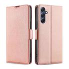 For Samsung Galaxy M54 5G Ultra-thin Voltage Side Buckle Horizontal Flip Leather Phone Case(Rose Gold) - 1