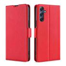 For Samsung Galaxy M54 5G Ultra-thin Voltage Side Buckle Horizontal Flip Leather Phone Case(Red) - 1