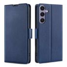 For Samsung Galaxy S24+ 5G Ultra-thin Voltage Side Buckle Horizontal Flip Leather Phone Case(Blue) - 1