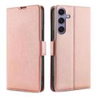 For Samsung Galaxy S24+ 5G Ultra-thin Voltage Side Buckle Horizontal Flip Leather Phone Case(Rose Gold) - 1