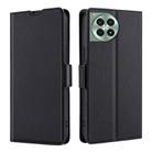 For OnePlus Ace 3 Pro 5G Ultra-thin Voltage Side Buckle Horizontal Flip Leather Phone Case(Black) - 1