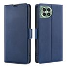 For OnePlus Ace 3 Pro 5G Ultra-thin Voltage Side Buckle Horizontal Flip Leather Phone Case(Blue) - 1