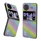 For vivo X Flip ABEEL Diamond Black Edge Phone Case(Rainbow Diamond) - 1