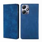 For Infinix Hot 30 Play 4G Skin Feel Magnetic Leather Phone Case(Blue) - 1