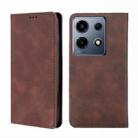 For Infinix Note 30 VIP 5G Skin Feel Magnetic Leather Phone Case(Dark Brown) - 1