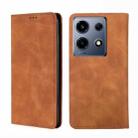 For Infinix Note 30 VIP 5G Skin Feel Magnetic Leather Phone Case(Light Brown) - 1