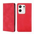 For Infinix Zero 30 4G Skin Feel Magnetic Leather Phone Case(Red) - 1