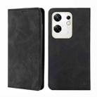 For Infinix Zero 30 4G Skin Feel Magnetic Leather Phone Case(Black) - 1