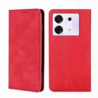 For Infinix Zero 30 5G Skin Feel Magnetic Leather Phone Case(Red) - 1