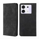 For Infinix Zero 30 5G Skin Feel Magnetic Leather Phone Case(Black) - 1