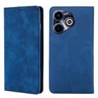 For Infinix Hot 40i Skin Feel Magnetic Leather Phone Case(Blue) - 1