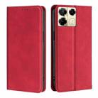For Infinix Note 40 Pro 5G Skin Feel Magnetic Leather Phone Case(Red) - 1
