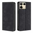 For Infinix Note 40 Pro 5G Skin Feel Magnetic Leather Phone Case(Black) - 1