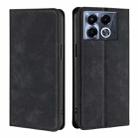 For Infinix Note 40 5G Skin Feel Magnetic Leather Phone Case(Black) - 1