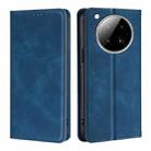 For Infinix Zero 40 4G Skin Feel Magnetic Leather Phone Case(Blue) - 1