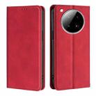 For Infinix Zero 40 4G Skin Feel Magnetic Leather Phone Case(Red) - 1