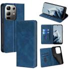 For Infinix Note 50x 5G Skin Feel Magnetic Leather Phone Case(Blue) - 1