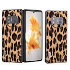 For Huawei Mate X3 ABEEL Black Edge Leopard Phone Case(Leopard Print) - 1