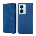 For vivo Y78 Plus 5G Skin Feel Magnetic Leather Phone Case(Blue) - 1