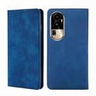 For OPPO Reno10 Pro 5G Skin Feel Magnetic Leather Phone Case(Blue) - 1