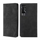 For Tecno Pova 5G Skin Feel Magnetic Leather Phone Case(Black) - 1