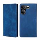 For Tecno Camon 20 Pro 5G Skin Feel Magnetic Leather Phone Case(Blue) - 1