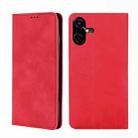 For Tecno Pova Neo 3 Skin Feel Magnetic Leather Phone Case(Red) - 1