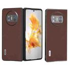 For Huawei Mate X3 ABEEL Genuine Silky Soft Black Edge Phone Case(Coffee) - 1