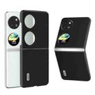 For Huawei P60 Pocket ABEEL Genuine Silky Soft Black Edge Phone Case(Black) - 1