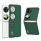 For Huawei P60 Pocket ABEEL Genuine Silky Soft Black Edge Phone Case(Green) - 1