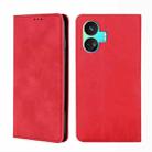 For Realme GT Neo5 SE Skin Feel Magnetic Leather Phone Case(Red) - 1