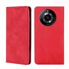 For Realme 11 5G Skin Feel Magnetic Leather Phone Case(Red) - 1