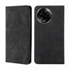For Realme 11 5G Global / 11x 5G Skin Feel Magnetic Leather Phone Case(Black) - 1