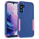 For Samsung Galaxy A14 5G / A14 4G TPU + PC Shockproof Protective Phone Case(Royal Blue + Pink) - 1