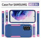 For Samsung Galaxy A53 5G TPU + PC Shockproof Protective Phone Case(Royal Blue + Pink) - 2