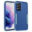 For Samsung Galaxy A53 5G TPU + PC Shockproof Protective Phone Case(Royal Blue + Grey Green) - 1