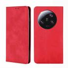 For Xiaomi 13 Ultra 5G Skin Feel Magnetic Leather Phone Case(Red) - 1