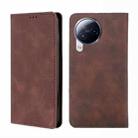 For Xiaomi Civi 3 5G Skin Feel Magnetic Leather Phone Case(Dark Brown) - 1