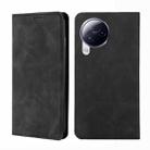 For Xiaomi Civi 3 5G Skin Feel Magnetic Leather Phone Case(Black) - 1