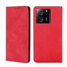 For Xiaomi Redmi K60 Ultra Skin Feel Magnetic Leather Phone Case(Red) - 1