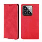 For Xiaomi 14 Pro Skin Feel Magnetic Leather Phone Case(Red) - 1