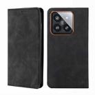 For Xiaomi 14 Pro Skin Feel Magnetic Leather Phone Case(Black) - 1