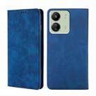 For Xiaomi Redmi 13C Skin Feel Magnetic Leather Phone Case(Blue) - 1