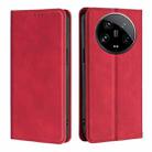 For Xiaomi 14 Ultra 5G Skin Feel Magnetic Leather Phone Case(Red) - 1
