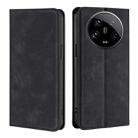 For Xiaomi 14 Ultra 5G Skin Feel Magnetic Leather Phone Case(Black) - 1