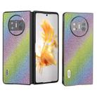 For Huawei Mate X3 ABEEL Diamond Black Edge Phone Case(Rainbow Diamond) - 1