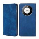 For Huawei Mate 60 Pro / Pro+ Skin Feel Magnetic Leather Phone Case(Blue) - 1