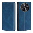 For Huawei nova 12i 4G Skin Feel Magnetic Leather Phone Case(Blue) - 1